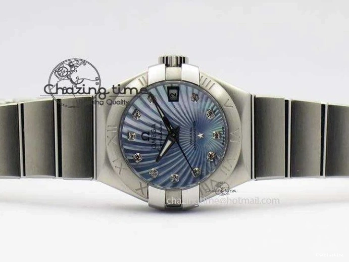 0515 Constellation 28mm V6F Best Edition SS Blue Dial On SS Bracelet A MultiPurpose 8201